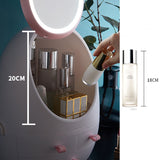 LED Makeup Mirror Cosmetics Storage Organization