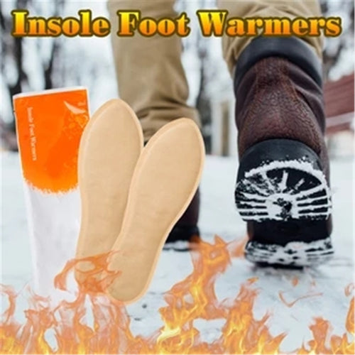 Self-heating insole heating warm foot