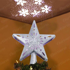 Projector Christmas Tree Topper LED Star