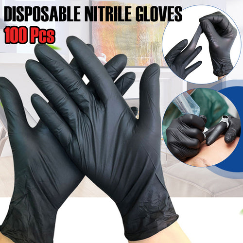 Black Anti-Virus Latex Gloves