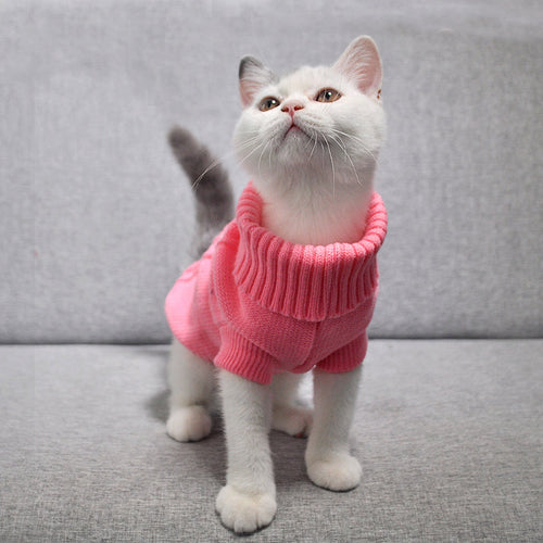 Warm Cat Knitted Sweater Jumper