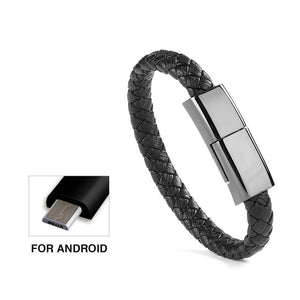 Bracelet USB Charger Mobile Phone Data Cable Fast Charger  iphone X 7 8 plus samsung S8