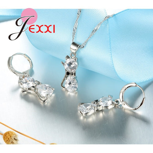 Sterling Silver Kitty Necklace Pendant