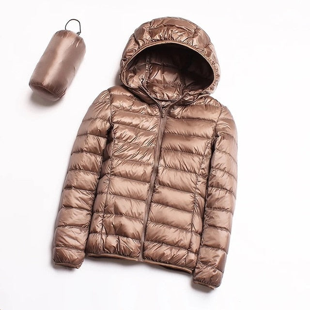 Ultra Light Solid Portable warm jackets woman men