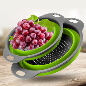 Silicone Folding Drain Basket Kitchen