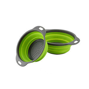 Silicone Folding Drain Basket Kitchen