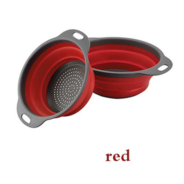 Silicone Folding Drain Basket Kitchen