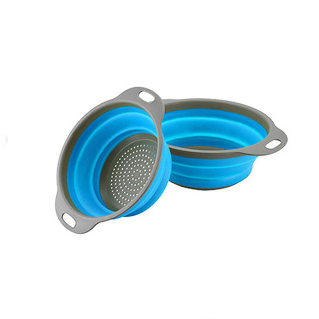 Silicone Folding Drain Basket Kitchen