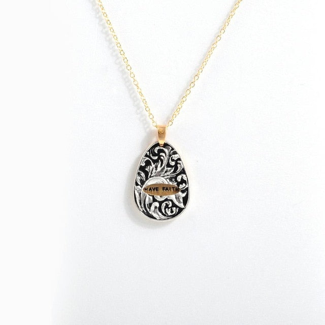 You are my sunshine Open Locket Sunflower Pendant