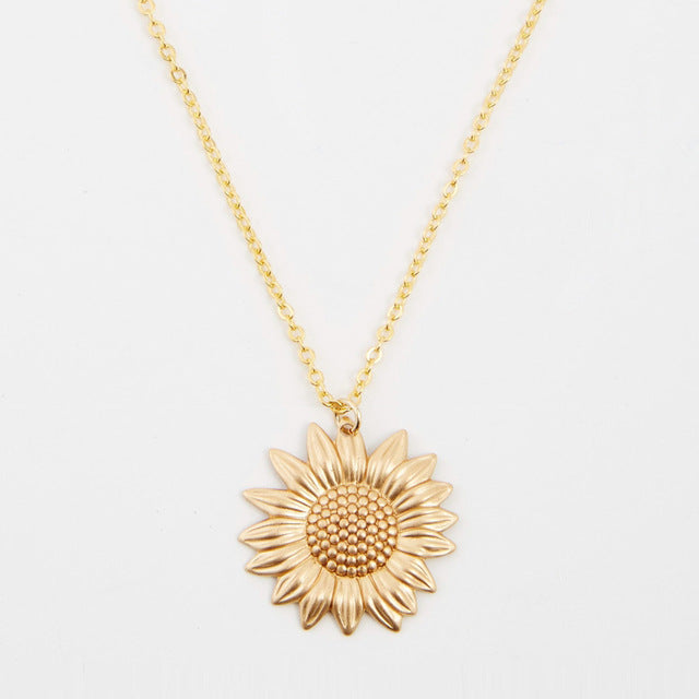 You are my sunshine Open Locket Sunflower Pendant